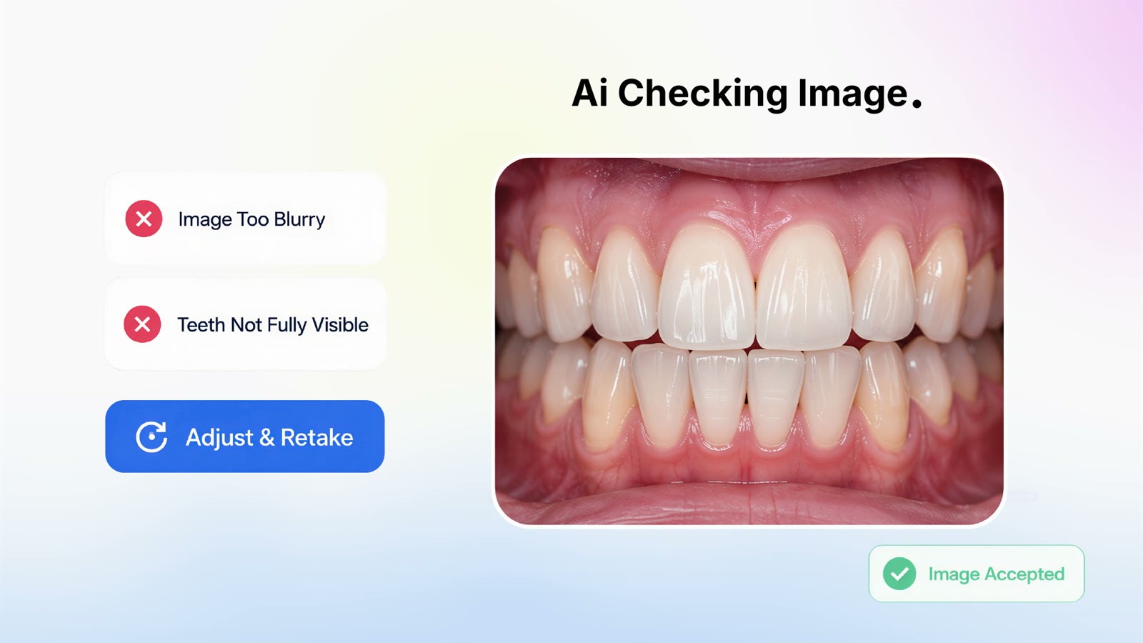 The AI checks, then analyzes.